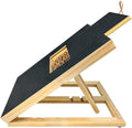 Dog Nail Filing Board with Treat Compartment - Durable Wooden Scratch Pad for All Breeds (Adjustable)
