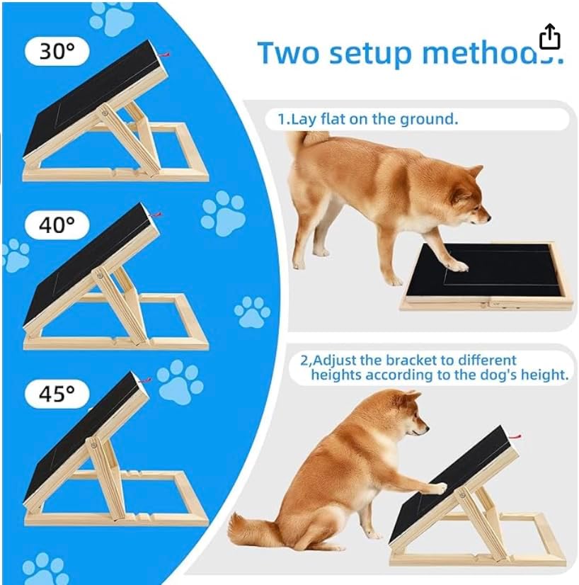 Dog Nail Filing Board with Treat Compartment - Durable Wooden Scratch Pad for All Breeds (Adjustable)