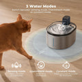 Stainless Steel Wireless Cat Water Fountain, 152 Oz (4.5L) Capacity