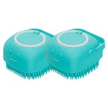 Soft Silicone Pet Bath Brush with Shampoo Dispenser